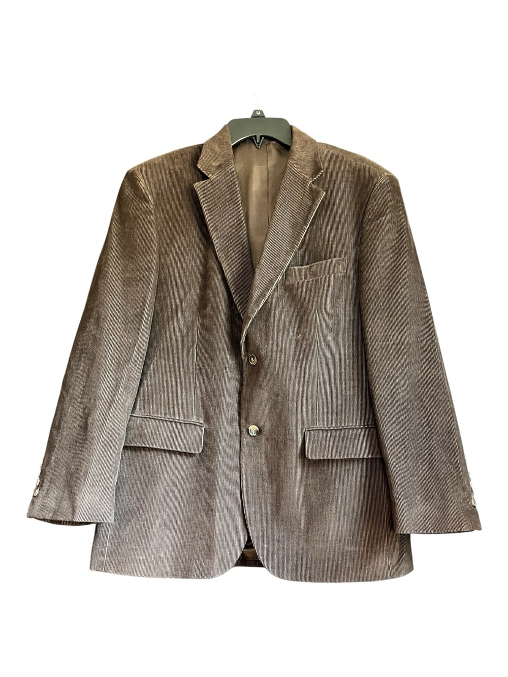 Dockers Vintage Men's Brown Corduroy Blazer - Classic Two-Button Sport Coat 40R
